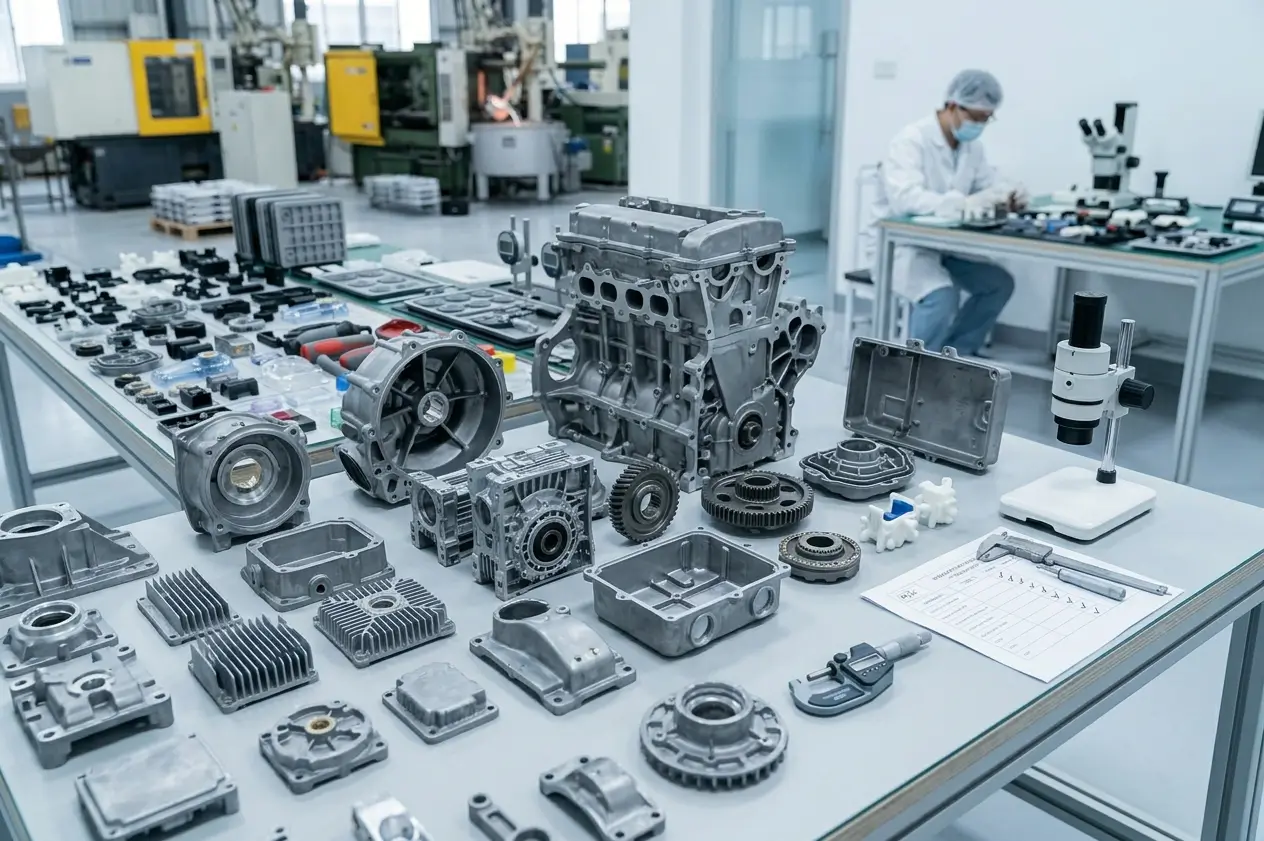 Aluminum die cast metal components