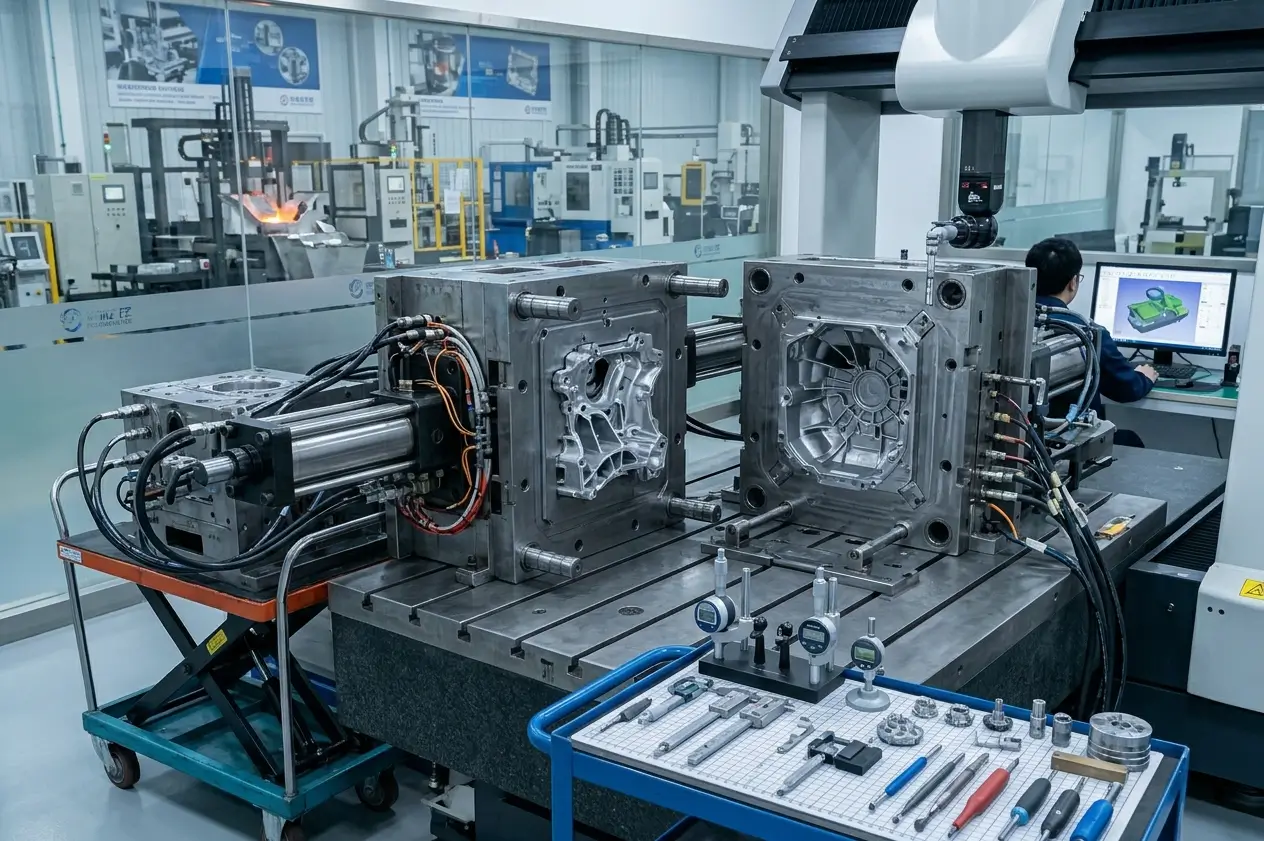 Die casting mold and production tooling